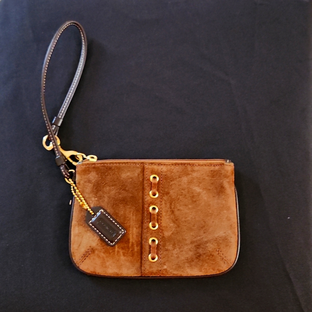 Suede Wristlet